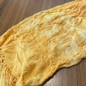 Yellow Detailed Scarf